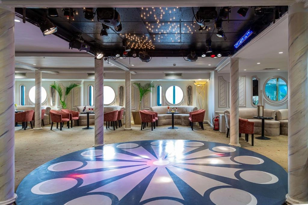 Lounge aboard the Sonesta Moon Goddess Nile Cruise Ship Nile cruise